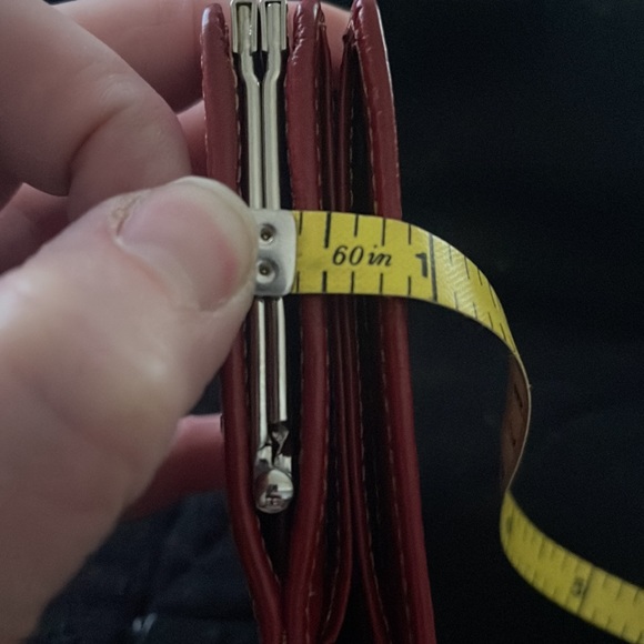 Reaction Kenneth Cole red wallet with kisslock style closure on back. - Picture 7 of 8